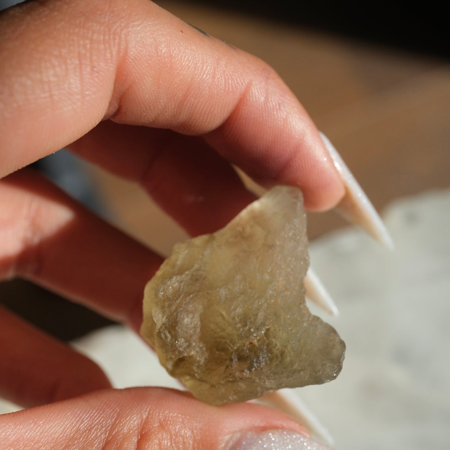 Raw Green Libyan Desert Glass Chunk