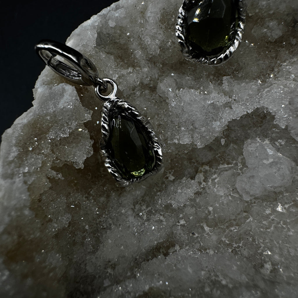 Moldavite Freeform S925 Certified Necklace