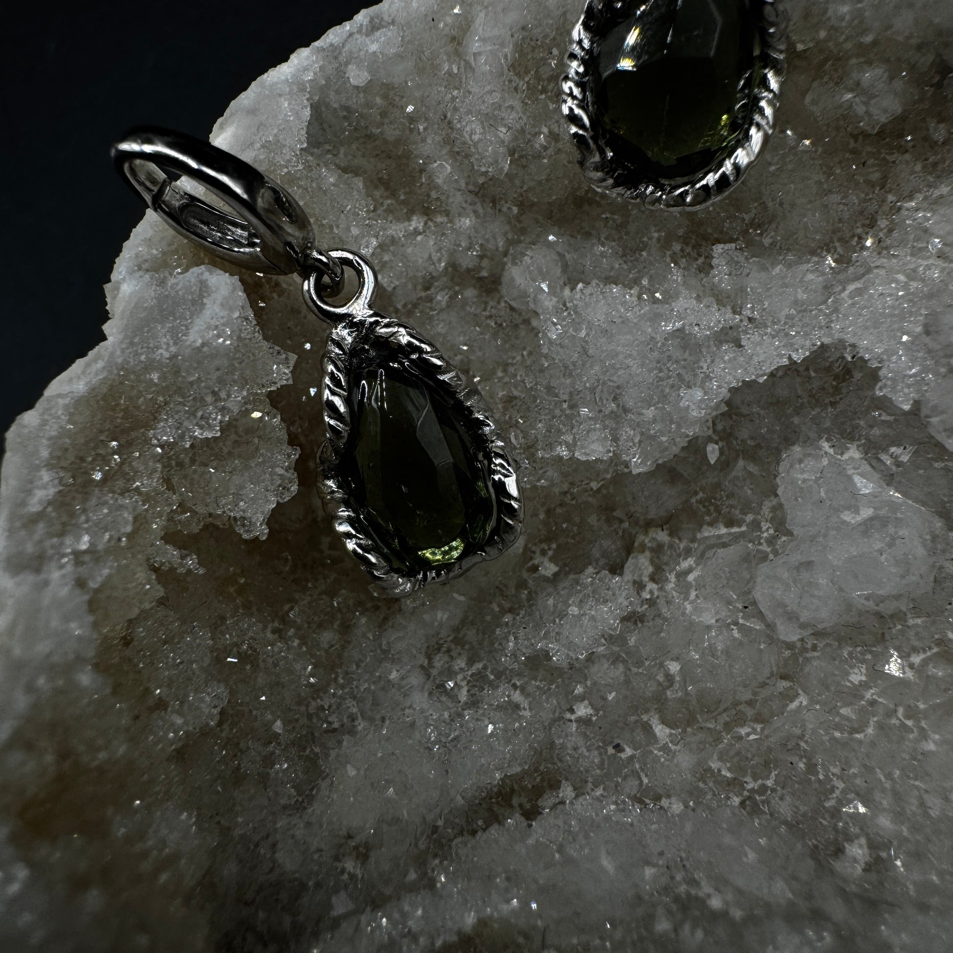 Moldavite Freeform S925 Certified Necklace