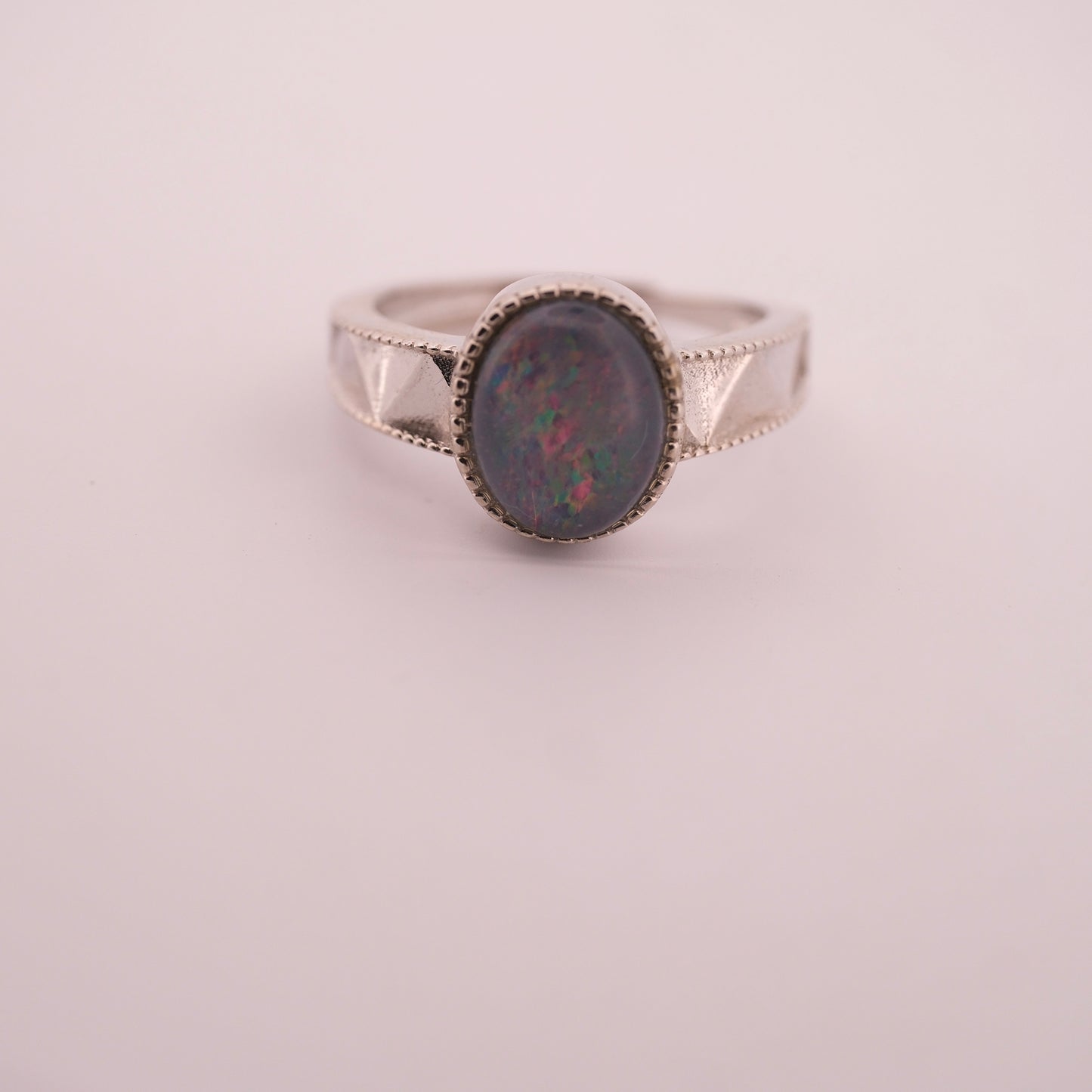 Australian Opal S925 Adjustable Ring