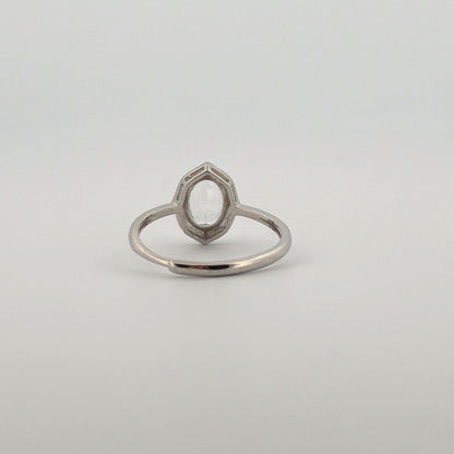 Clear Quartz S925 Adjustable Ring
