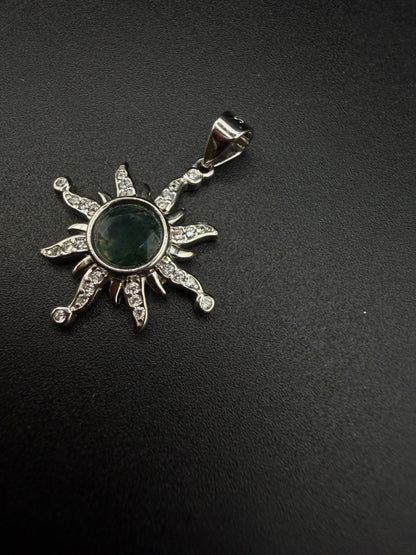 Moss Agate S925 Necklace