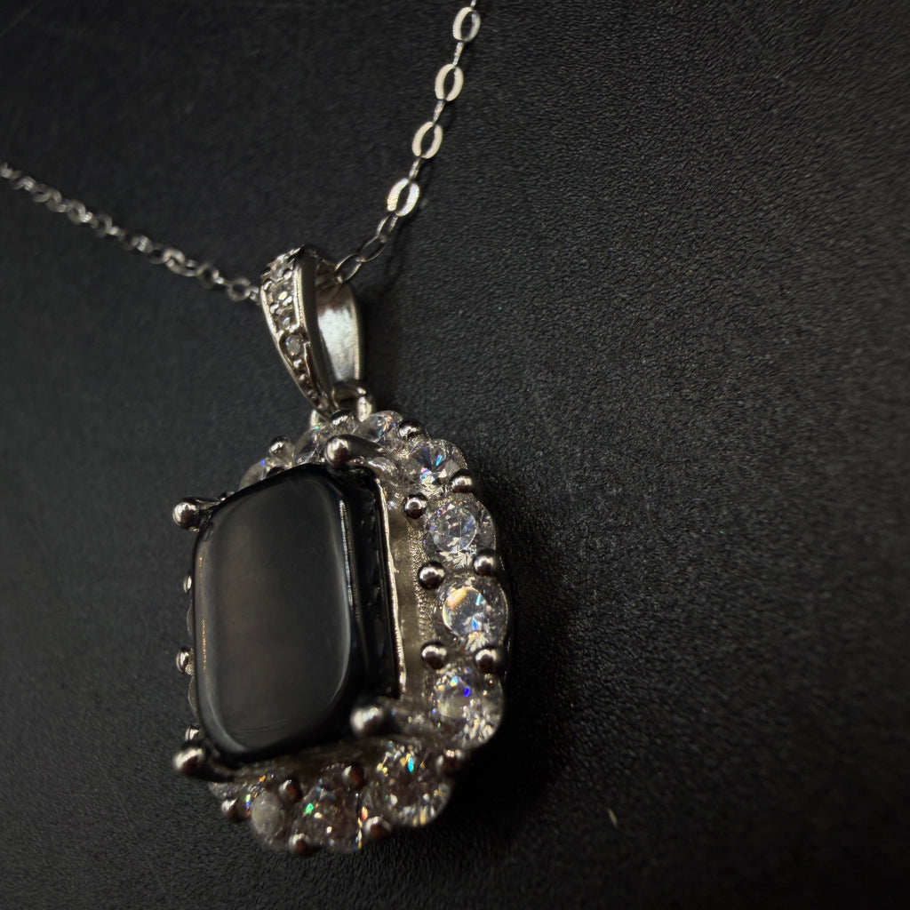 Cintamani Stone Saffordite S925 Certified Necklace