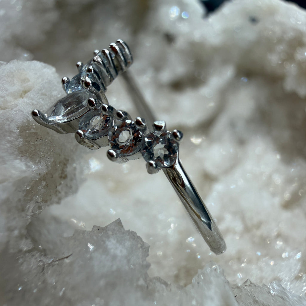 Aquamarine S925 Adjustable Ring