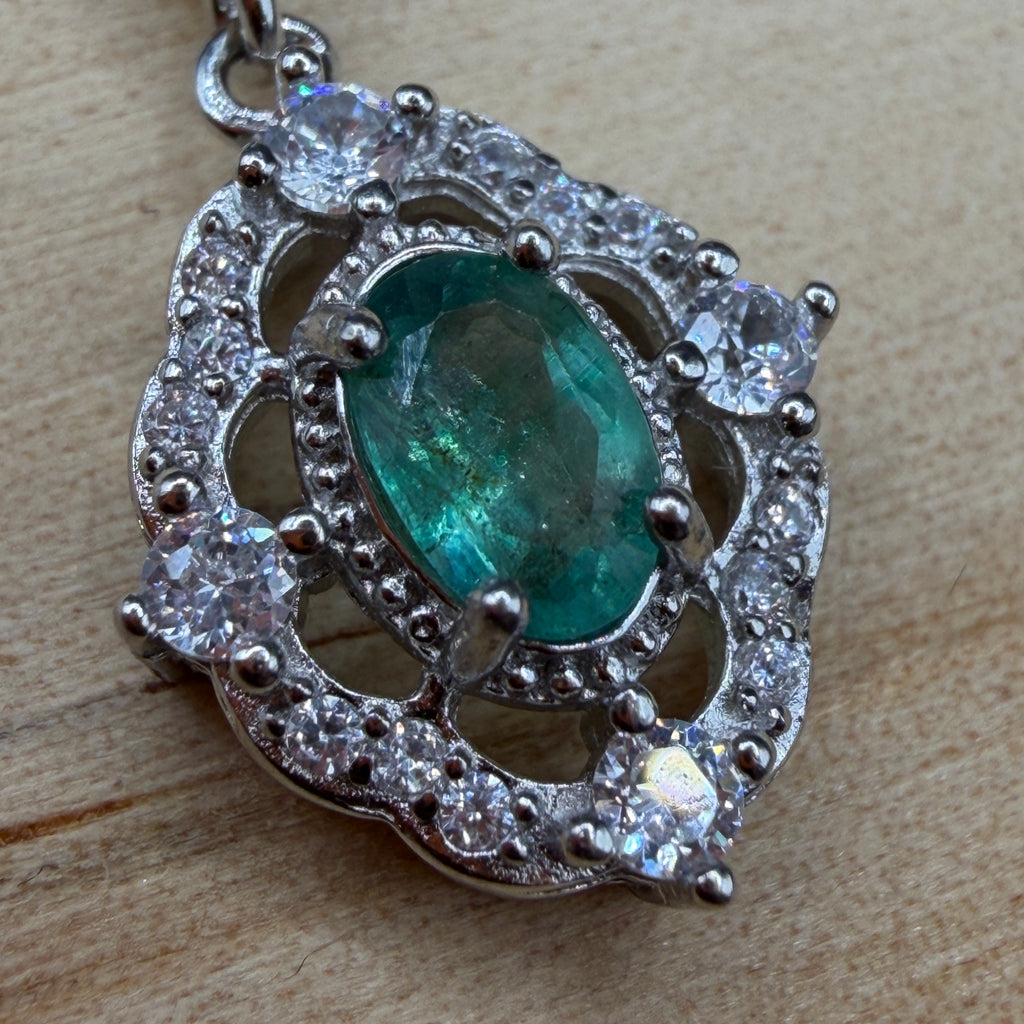 Emerald S925 Necklace