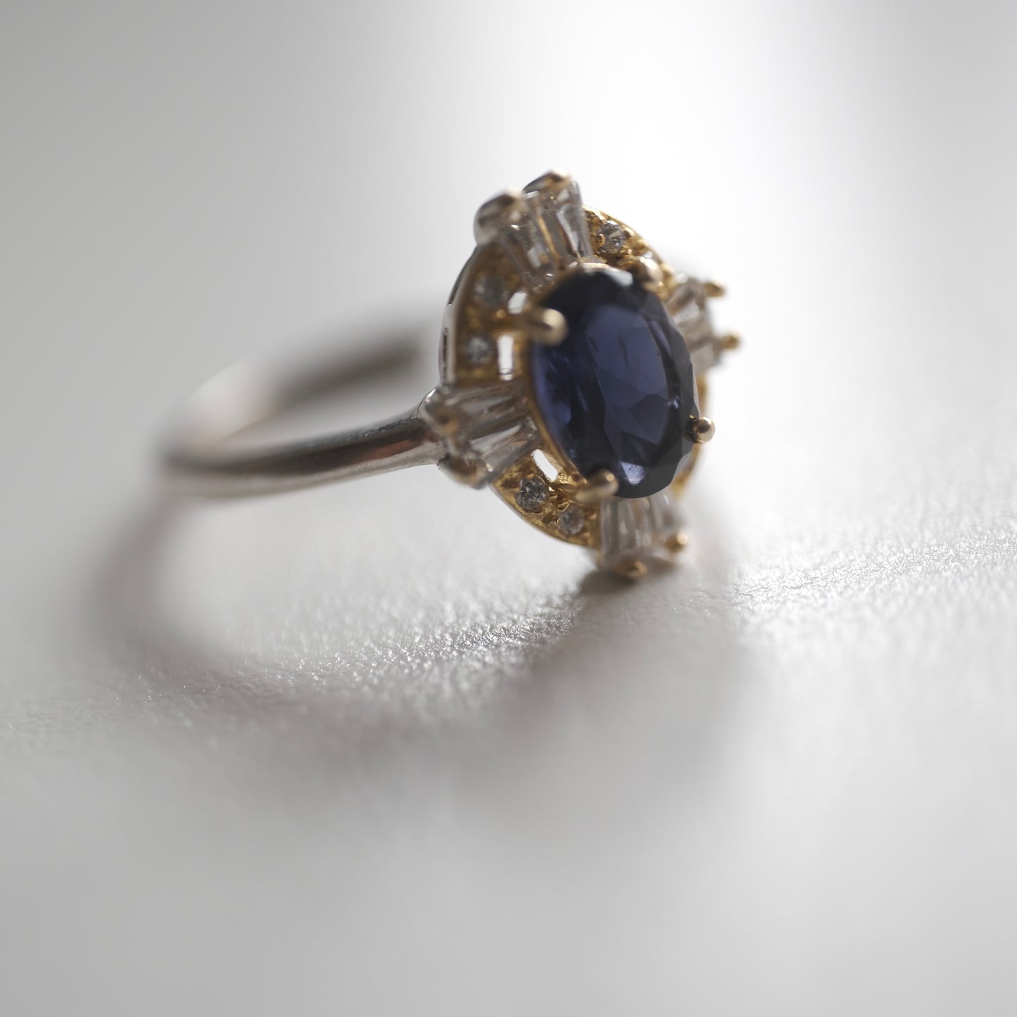 Sapphire S925 Adjustable Ring