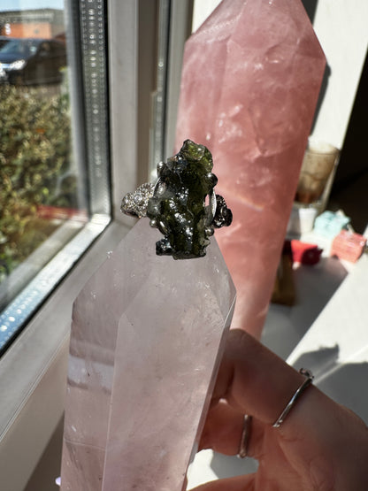 Moldavite Ring
