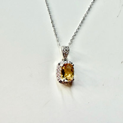 Citrine S925 Necklace