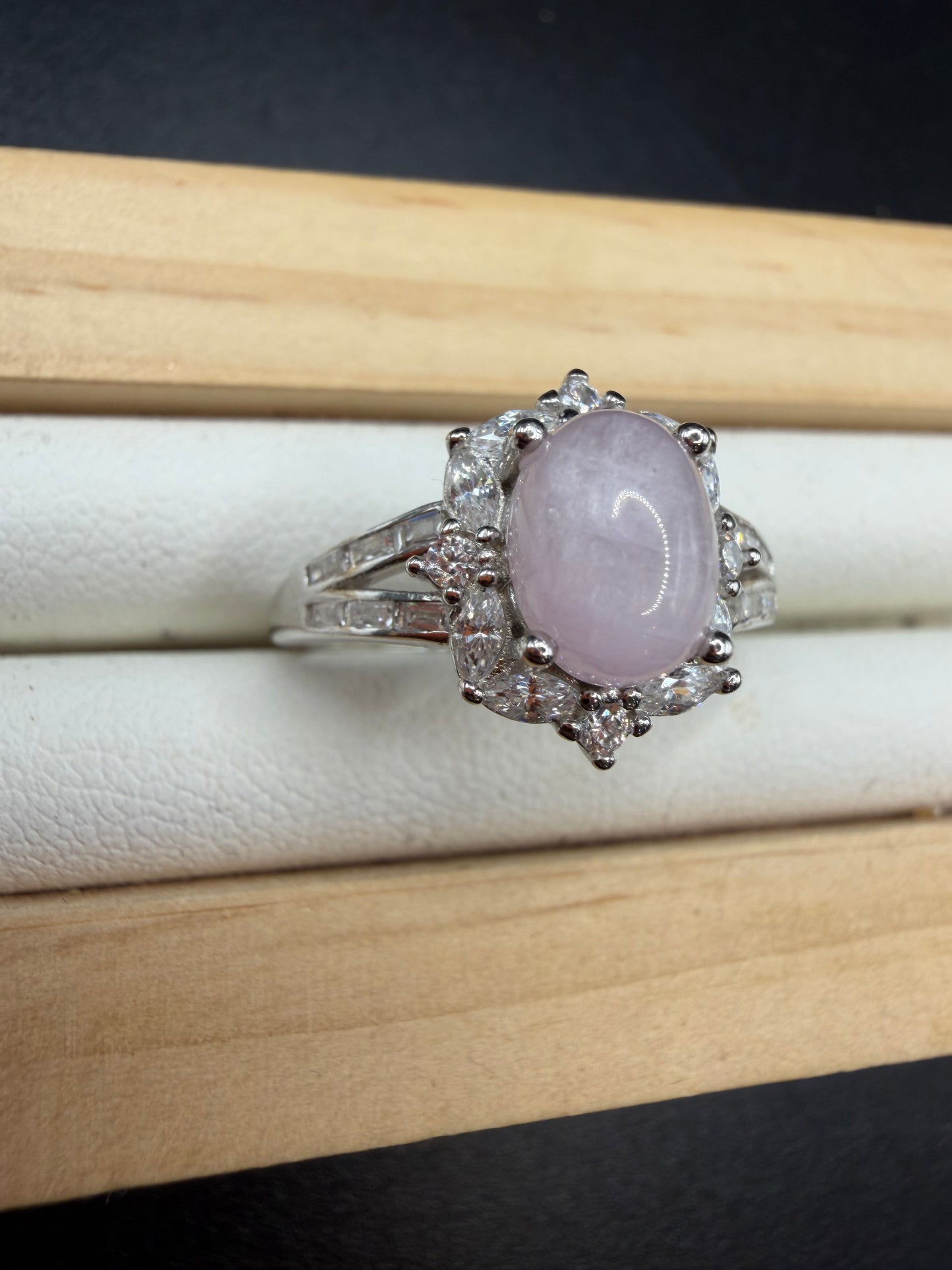 Kunzite S925 Adjustable Ring