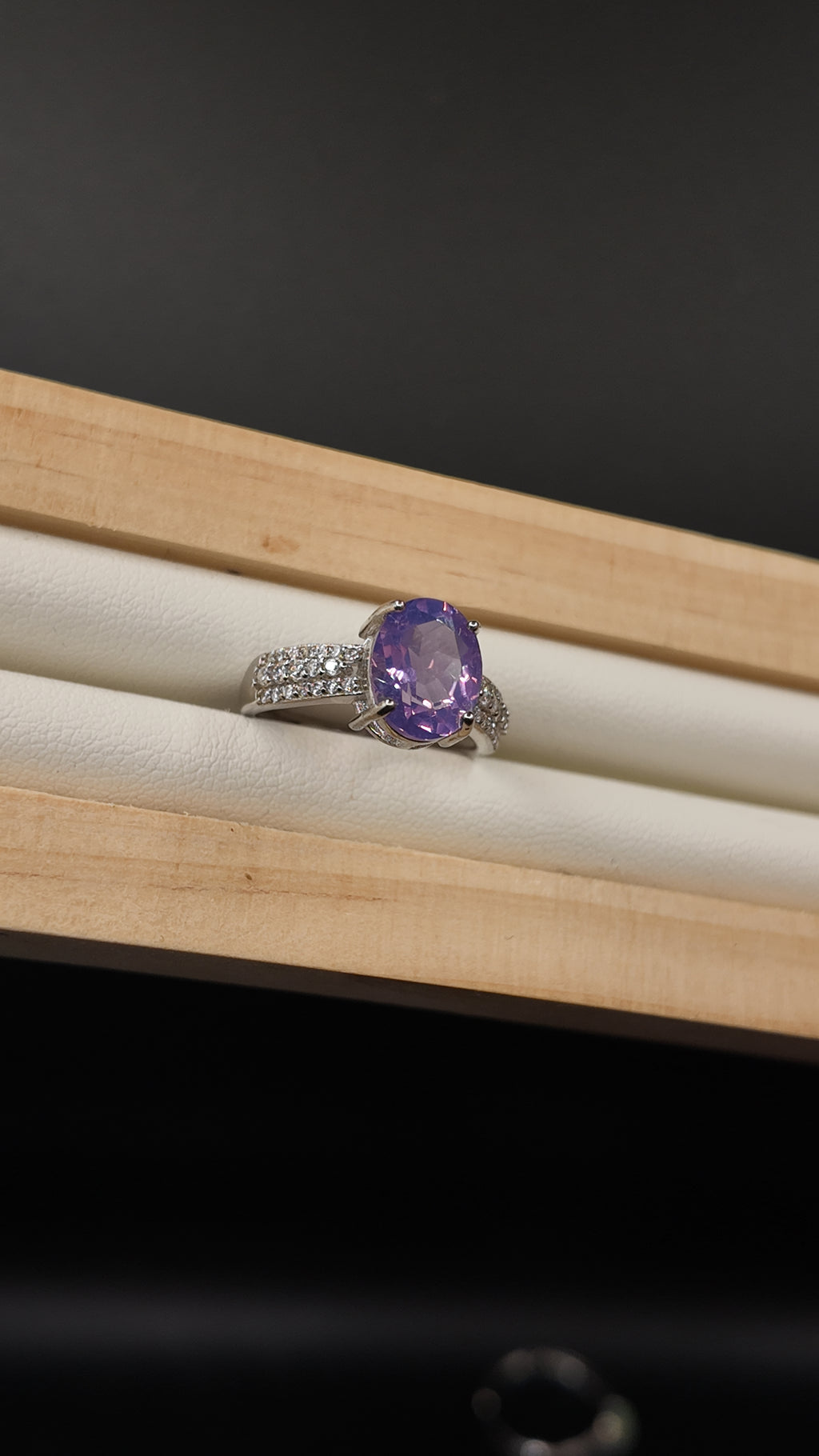 Amethyst Jade Ring