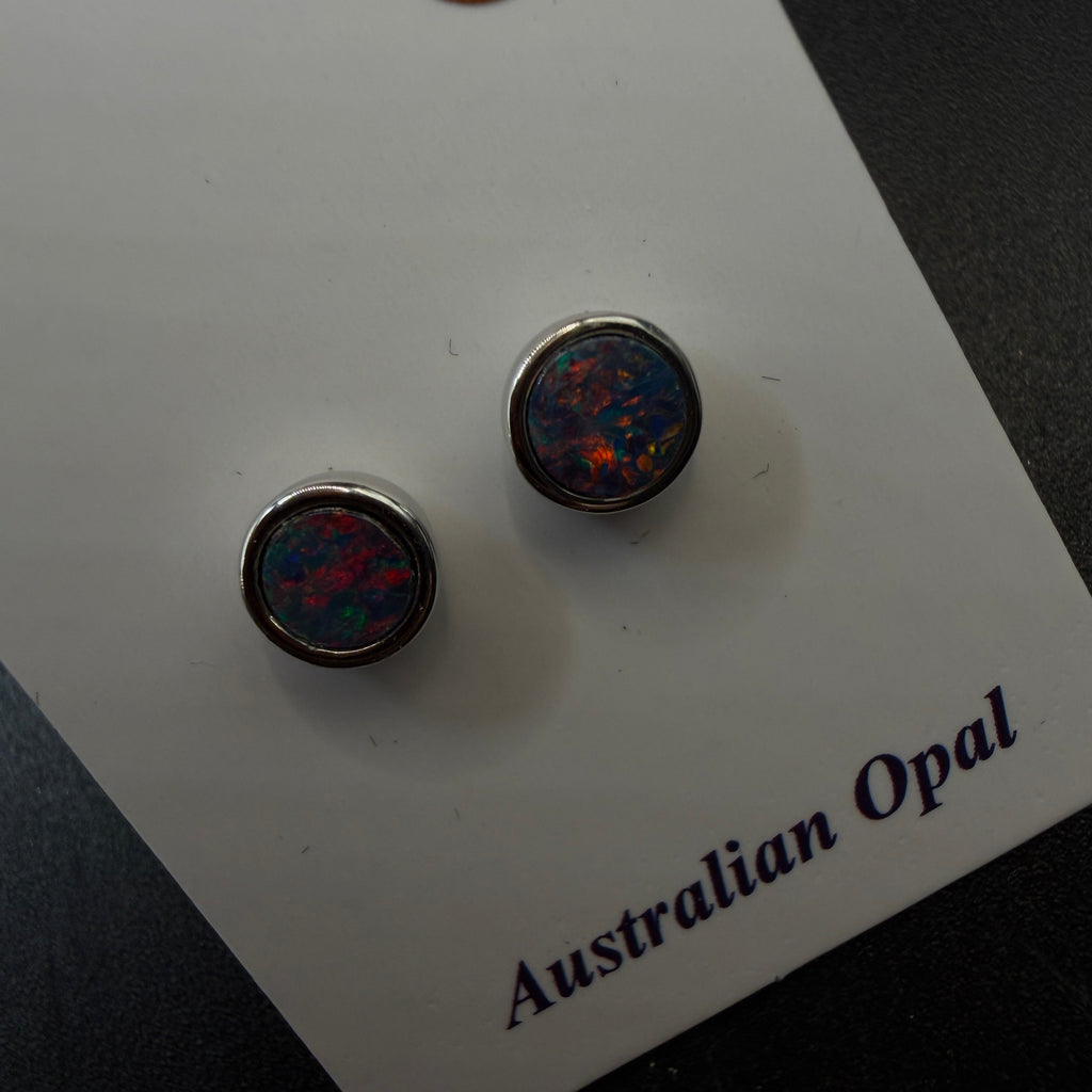 Australian Boulder Opal S925 Earrings