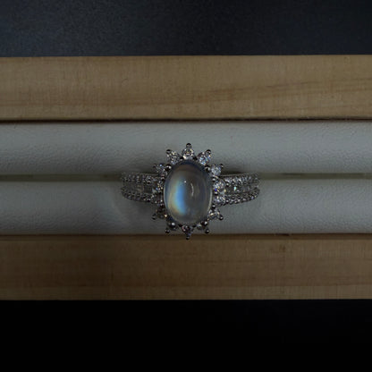 Moonstone S925 Certified Adjustable Ring