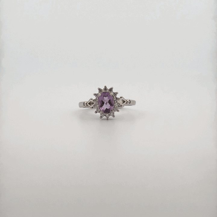 Amethyst S925 Adjustable Ring