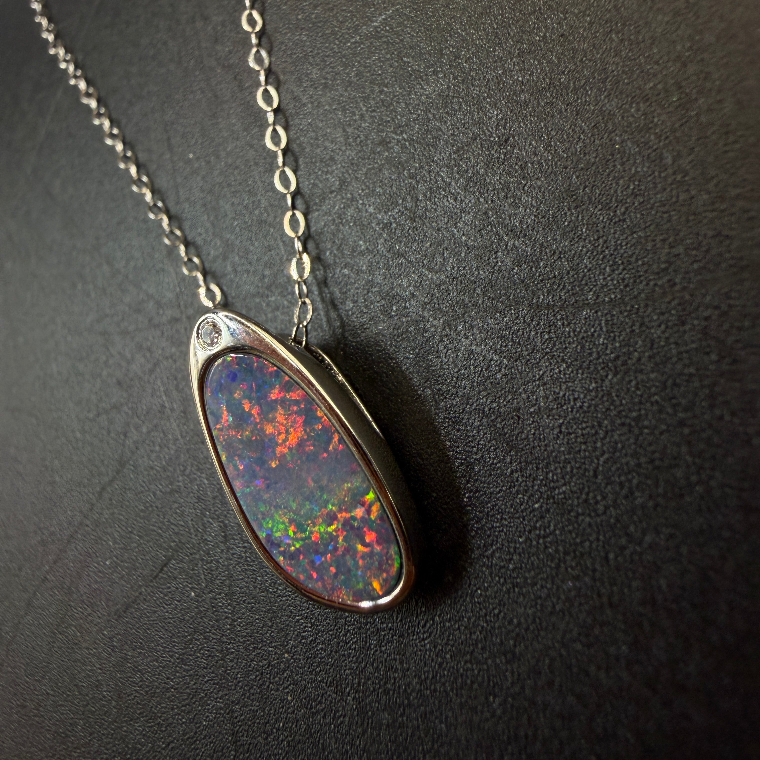 Australian Boulder Opal S925 Necklace