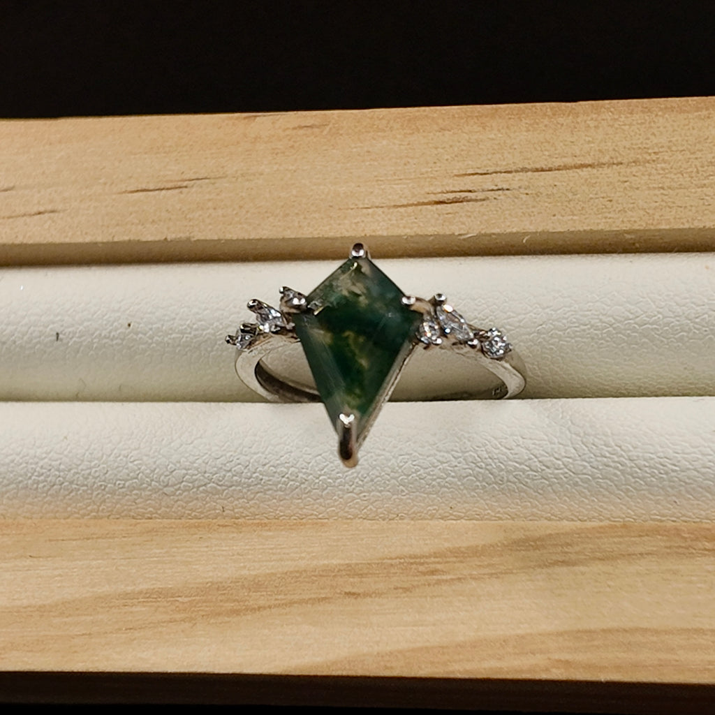 Moss Agate Ring