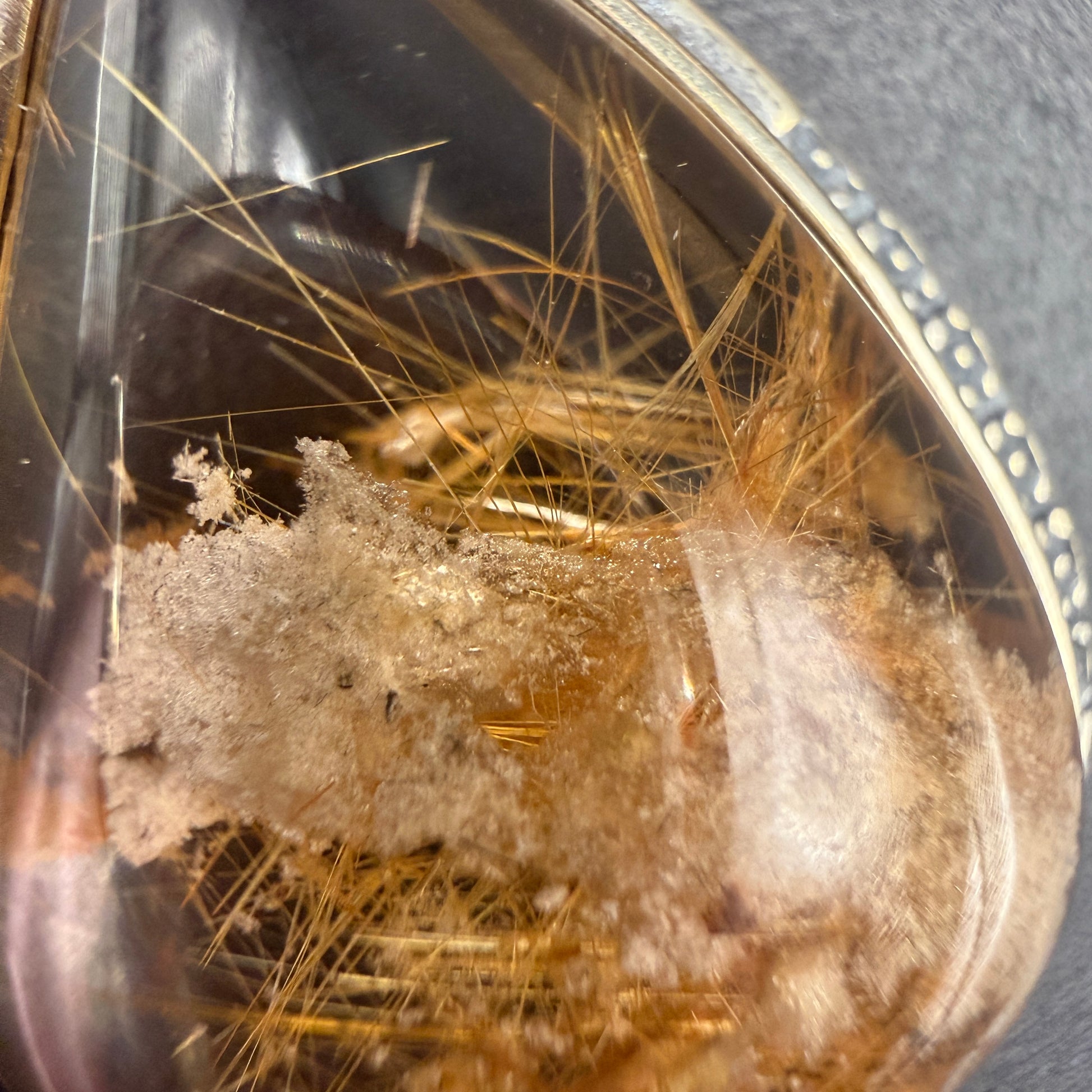 Garden Quartz and Rutile S925 Necklace