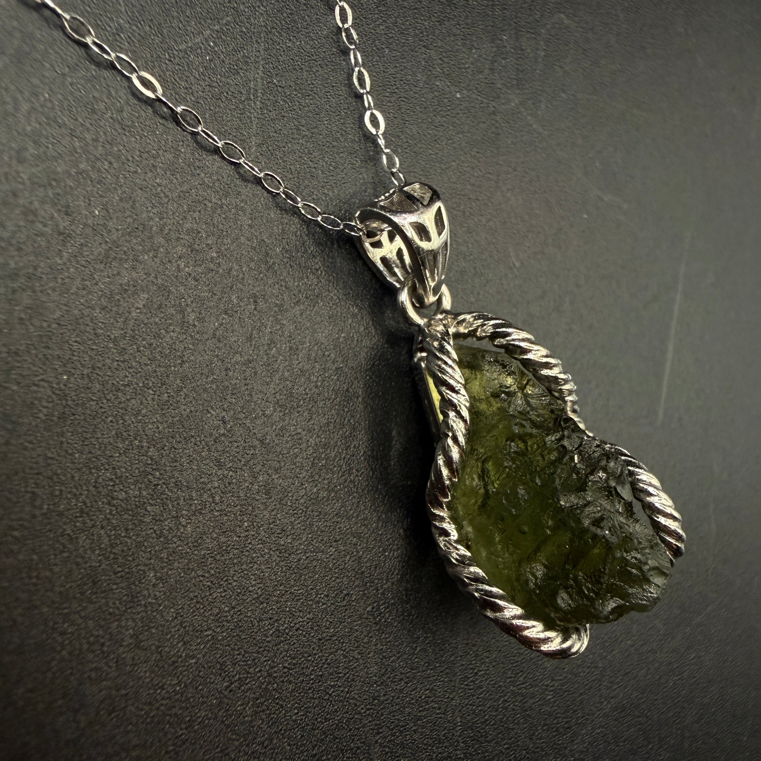 Moldavite S925 Certified Necklace