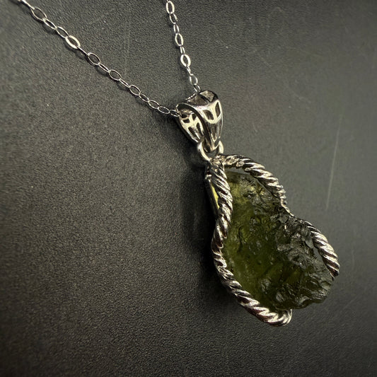 Moldavite S925 Certified Necklace