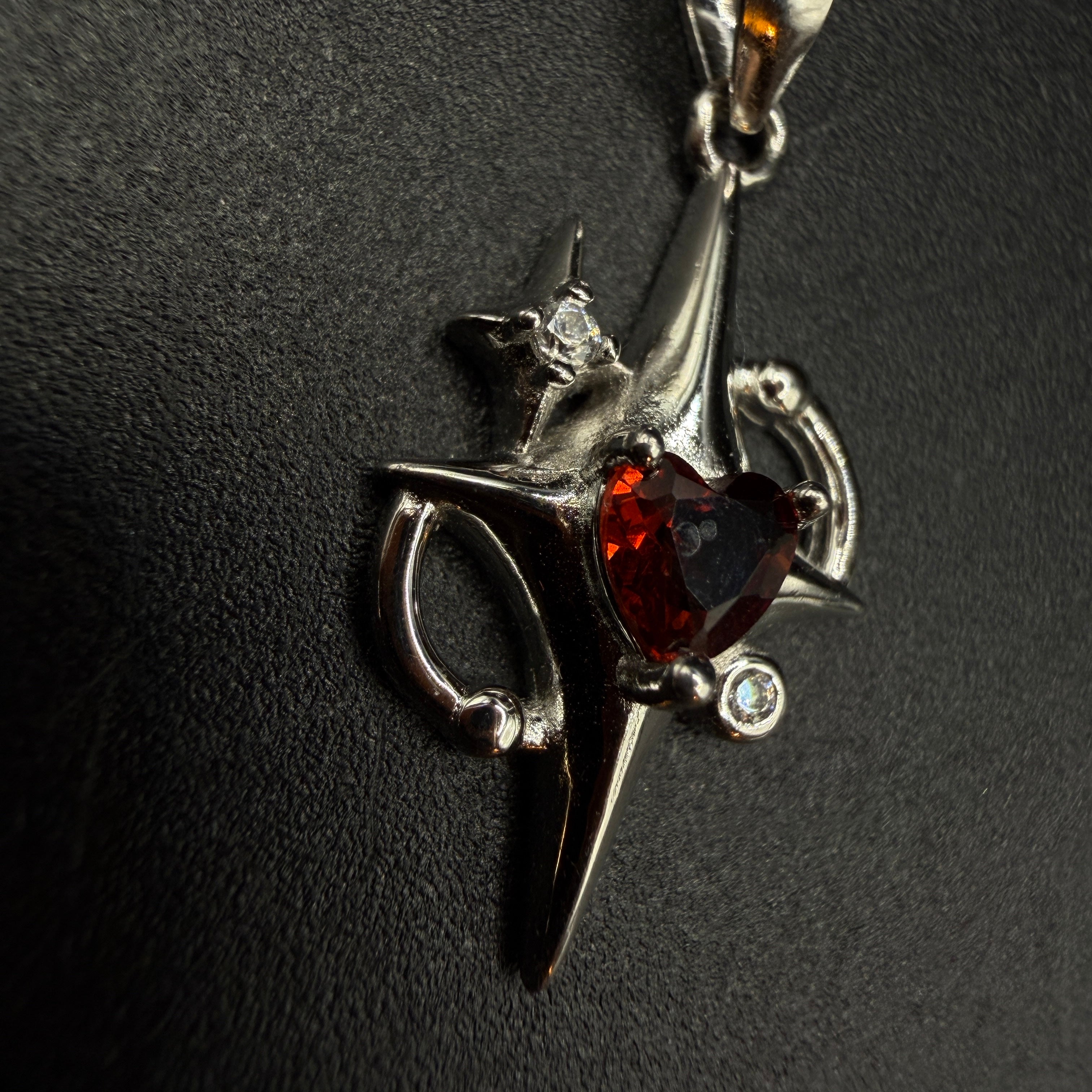 Garnet Star S925 Necklace