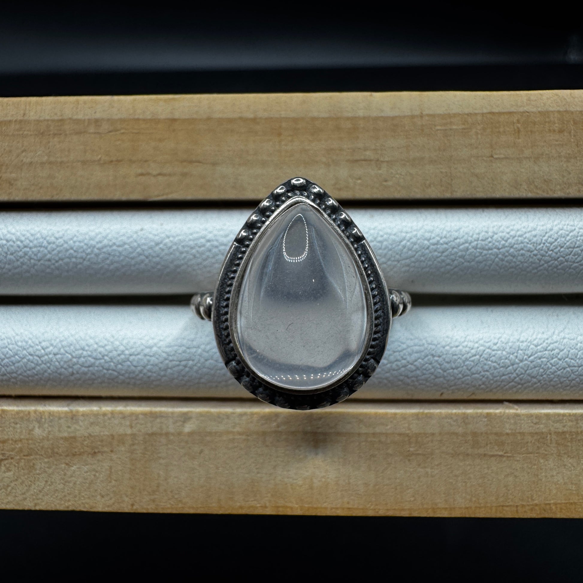 Rose Quartz S925 Adjustable Ring
