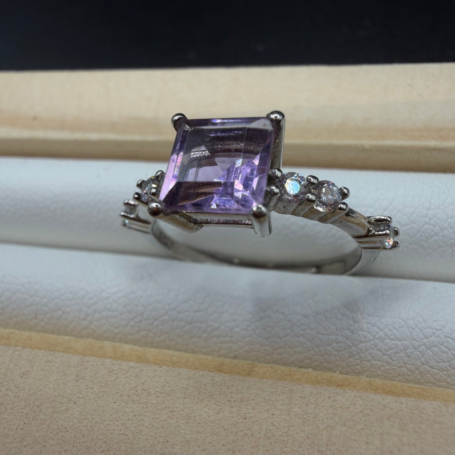 Amethyst S925 Adjustable Ring