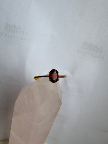 Gold Garnet Ring