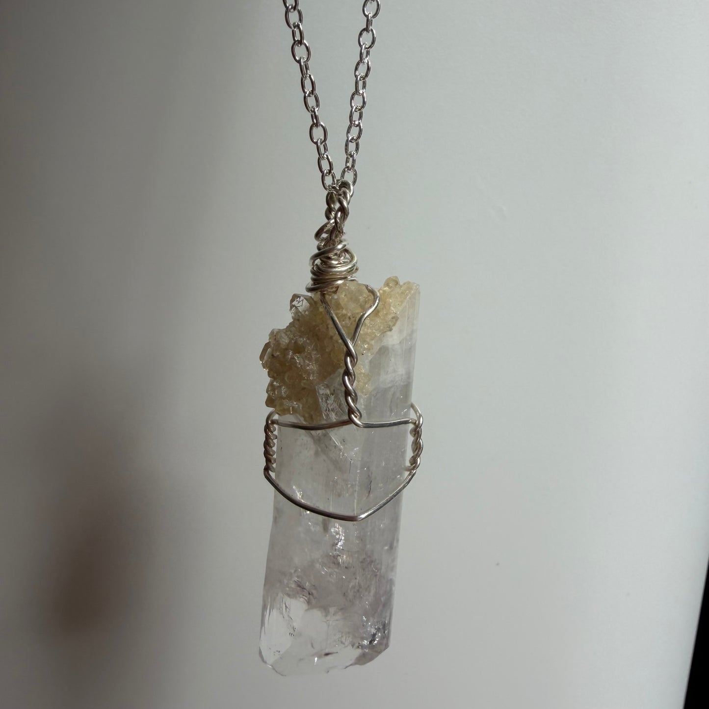 Danburite with Citrine Handmade Necklace