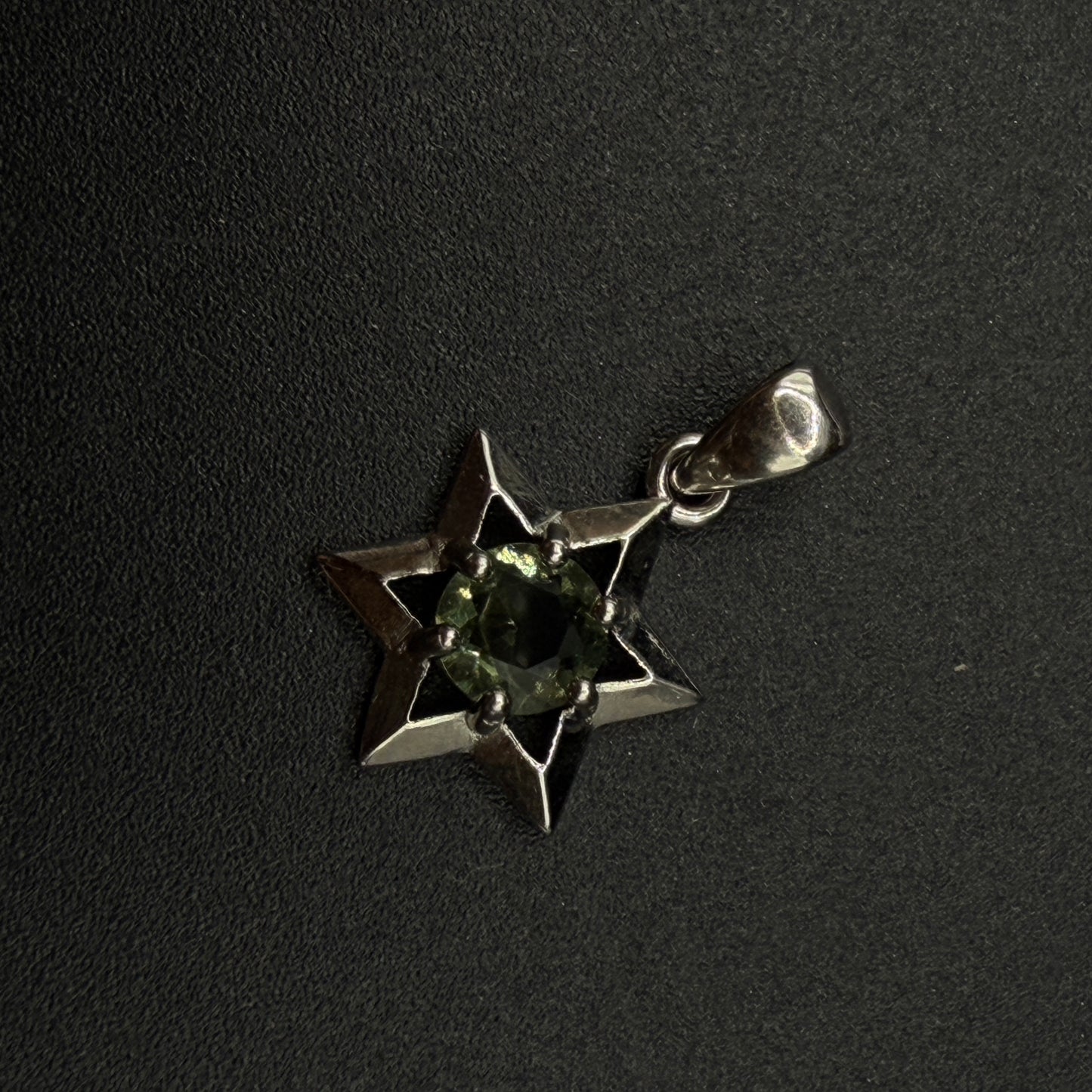 Moldavite Star Certified S925 Necklace