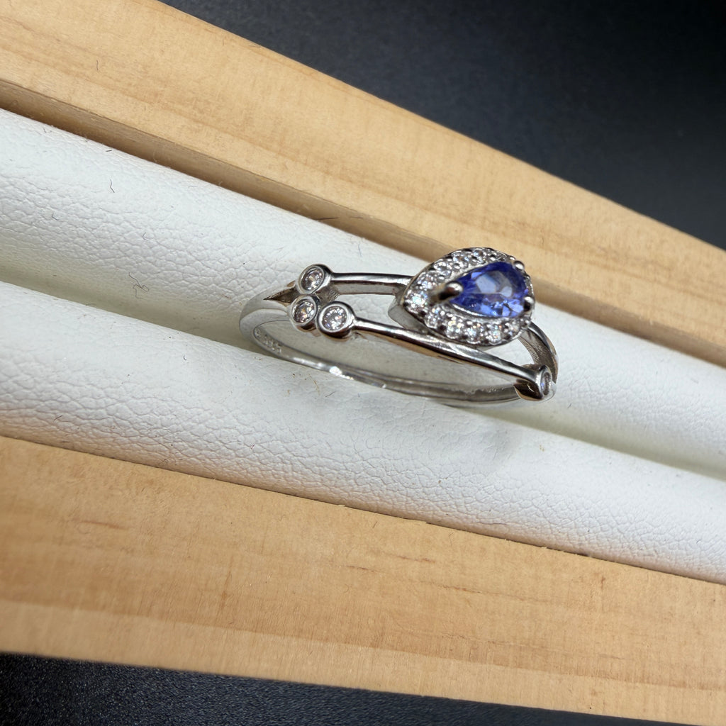 Tanzanite S925 Adjustable Ring
