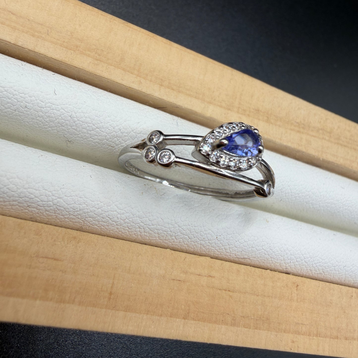 Tanzanite S925 Adjustable Ring