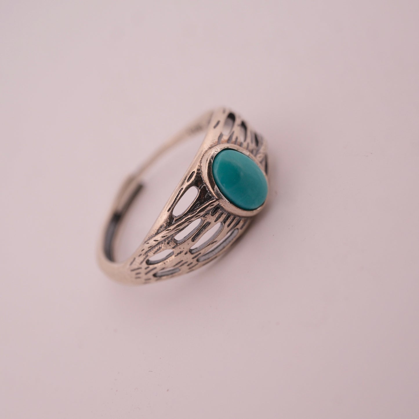 Turquoise S925 Adjustable Ring