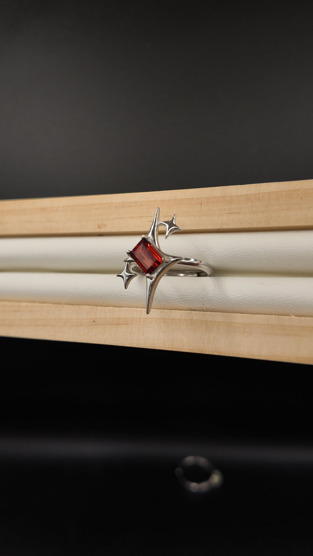 Garnet Signature Star Ring