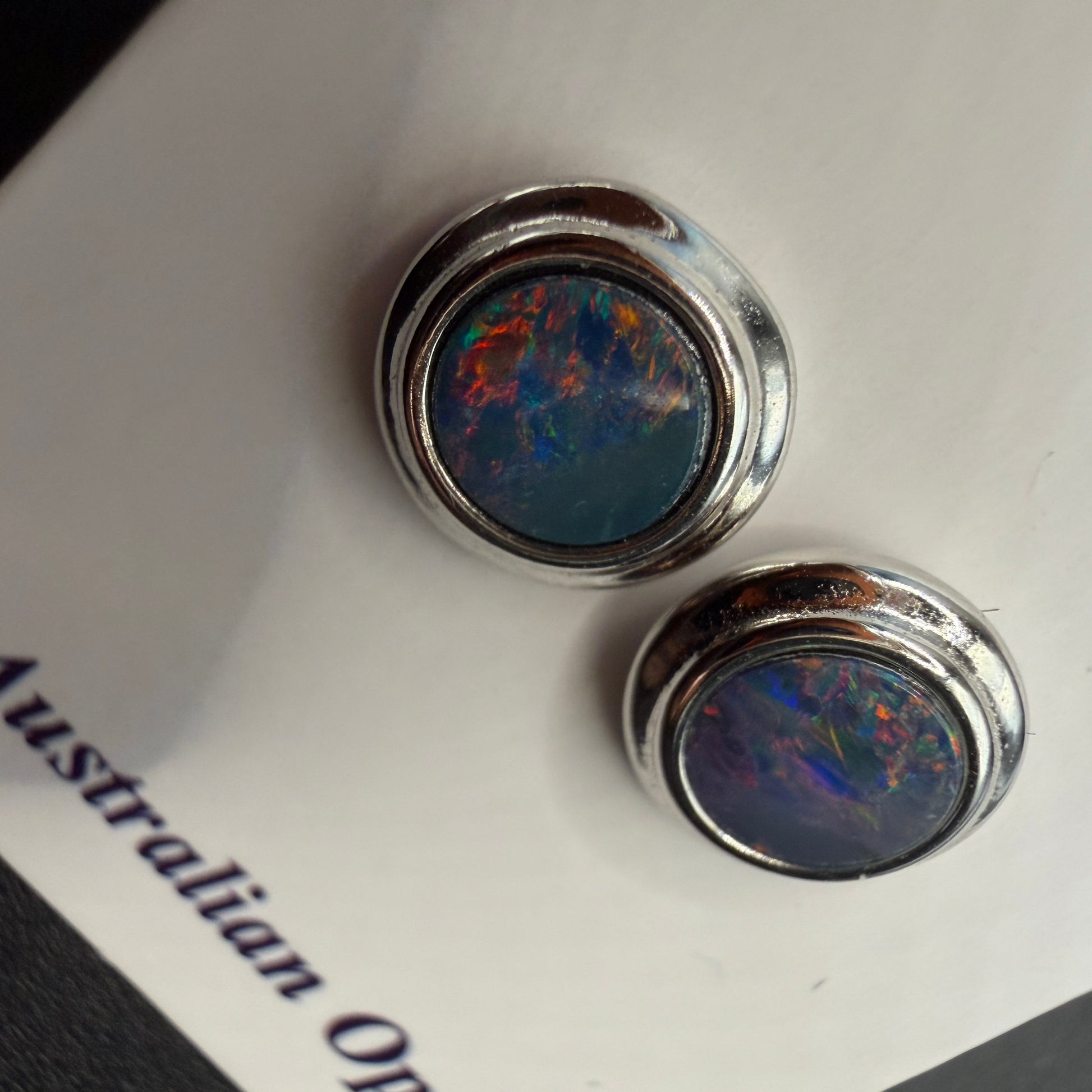 Australian Boulder Opal S925 Earrings
