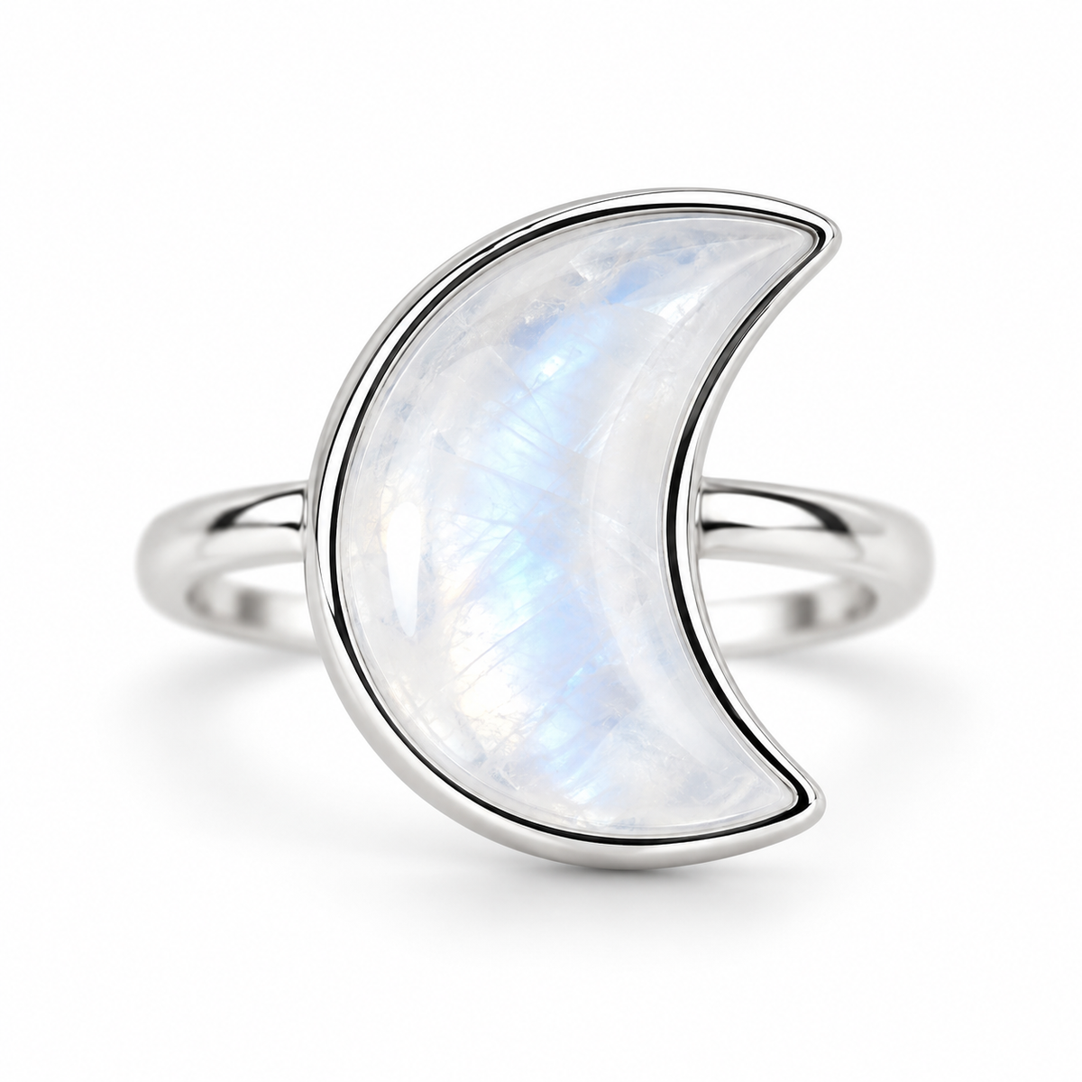 Moonstone S925 Adjustable Statement Ring | Intuition | New Beginnings | Feminine Energy