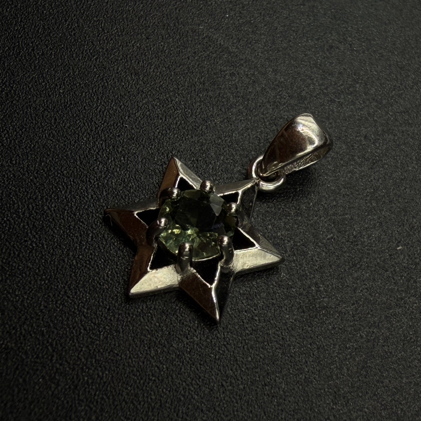 Moldavite Star Certified S925 Necklace