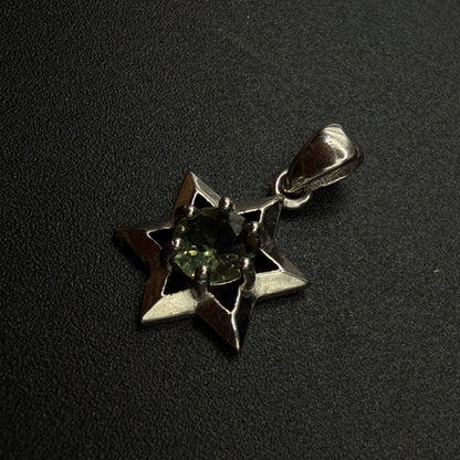Moldavite Star Certified S925 Necklace