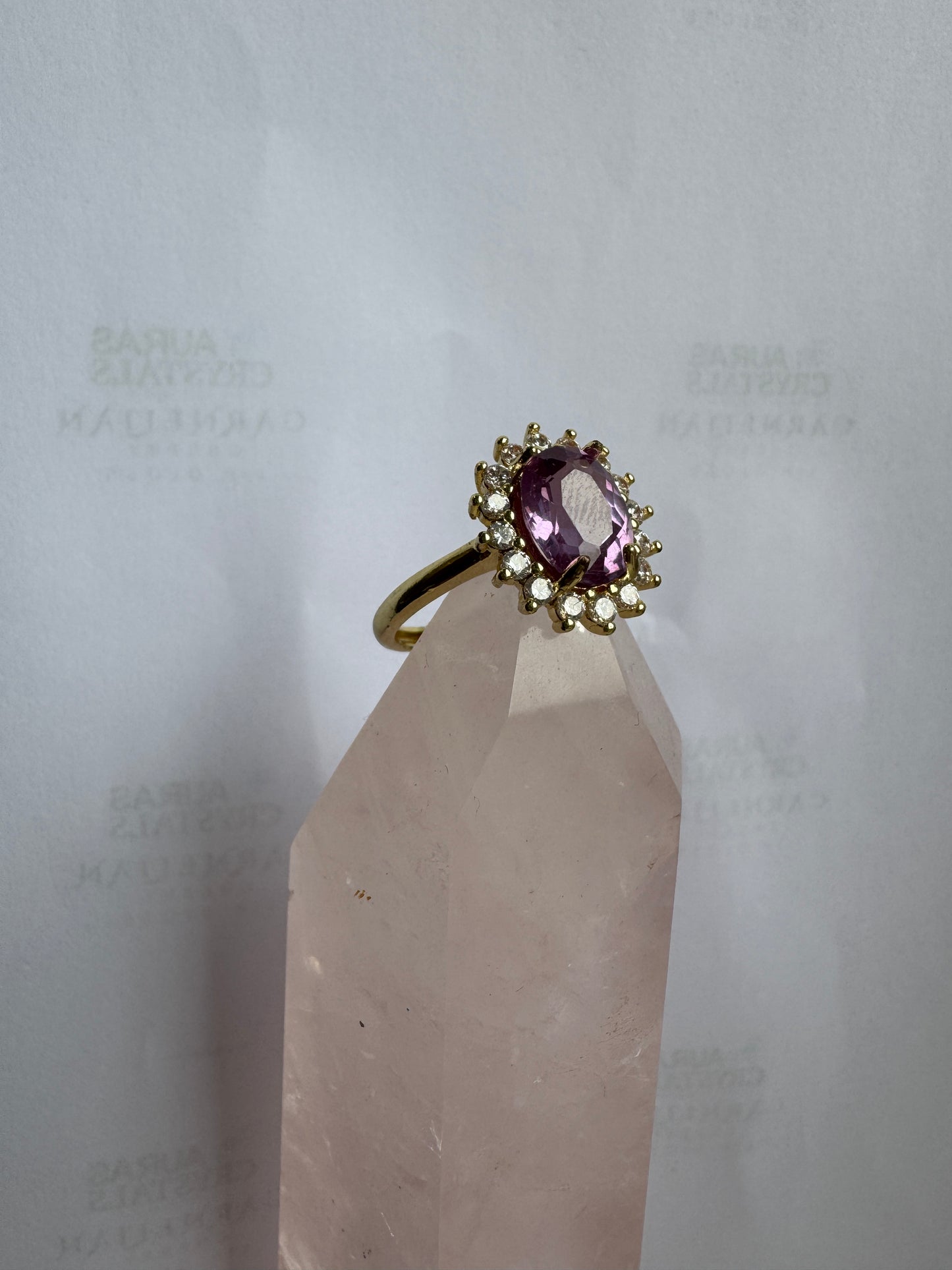 Gold Amethyst Ring 2