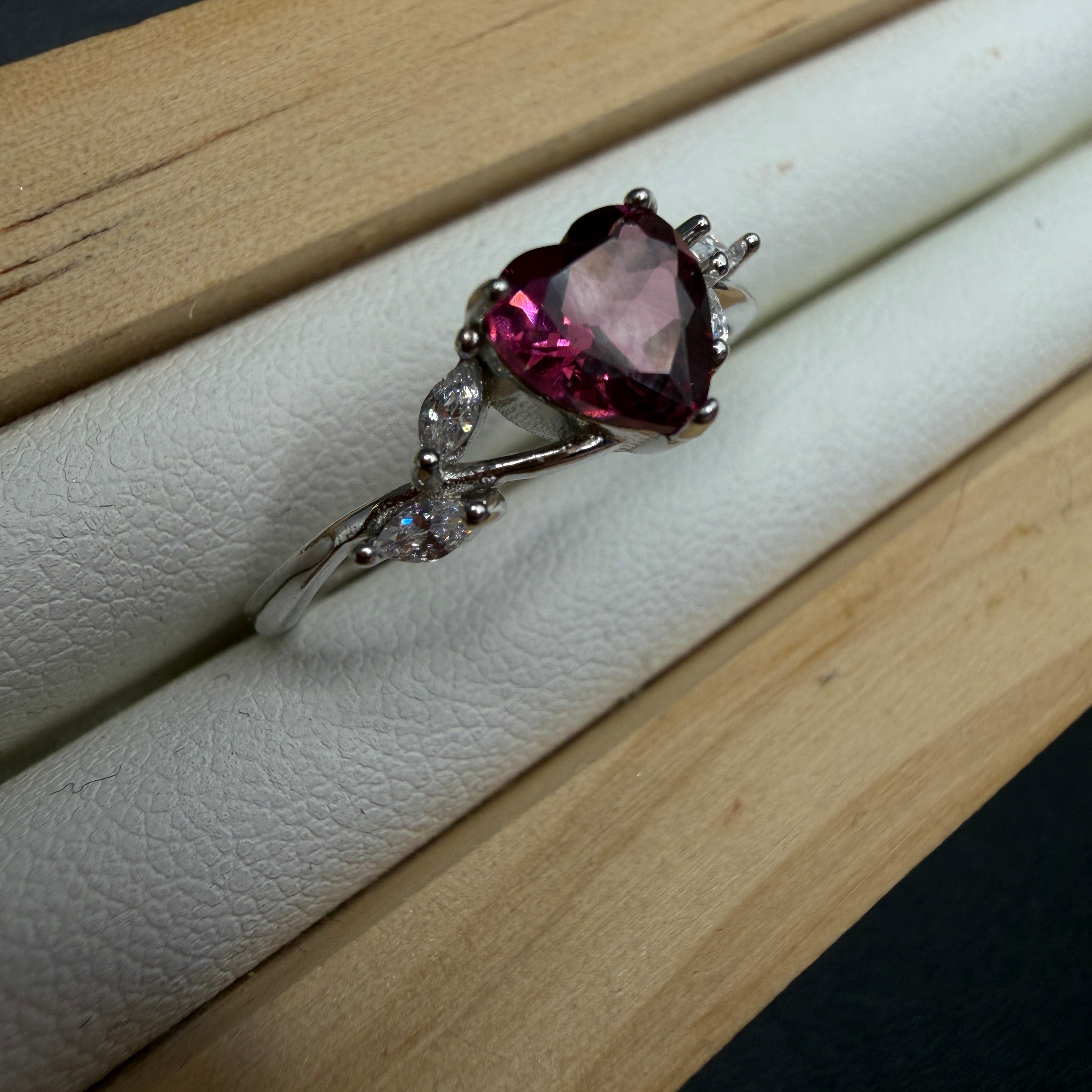 Garnet S925 Certified Ring