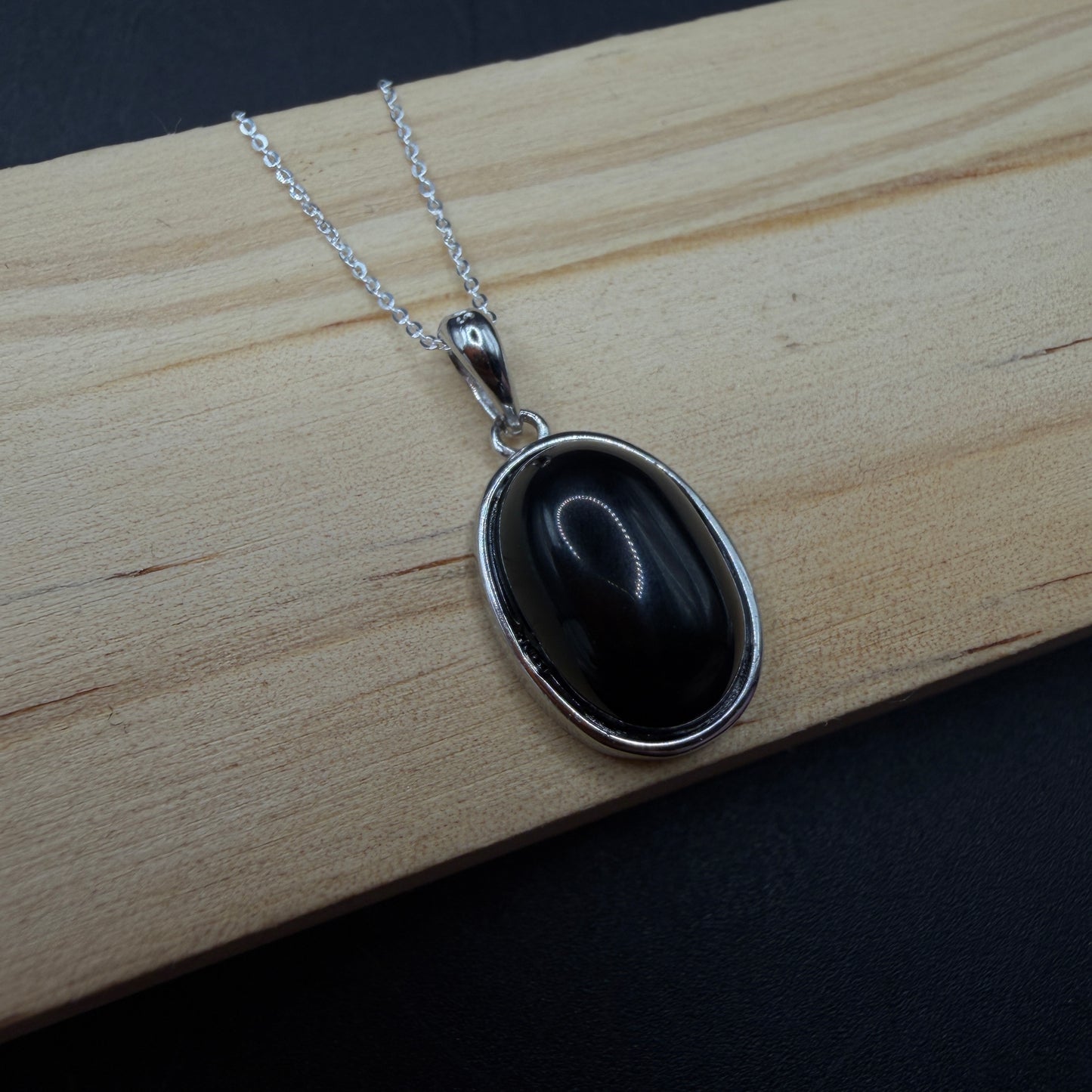 Obsidian S925 Necklace