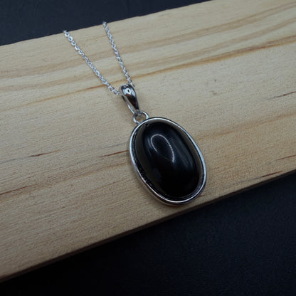 Obsidian S925 Necklace