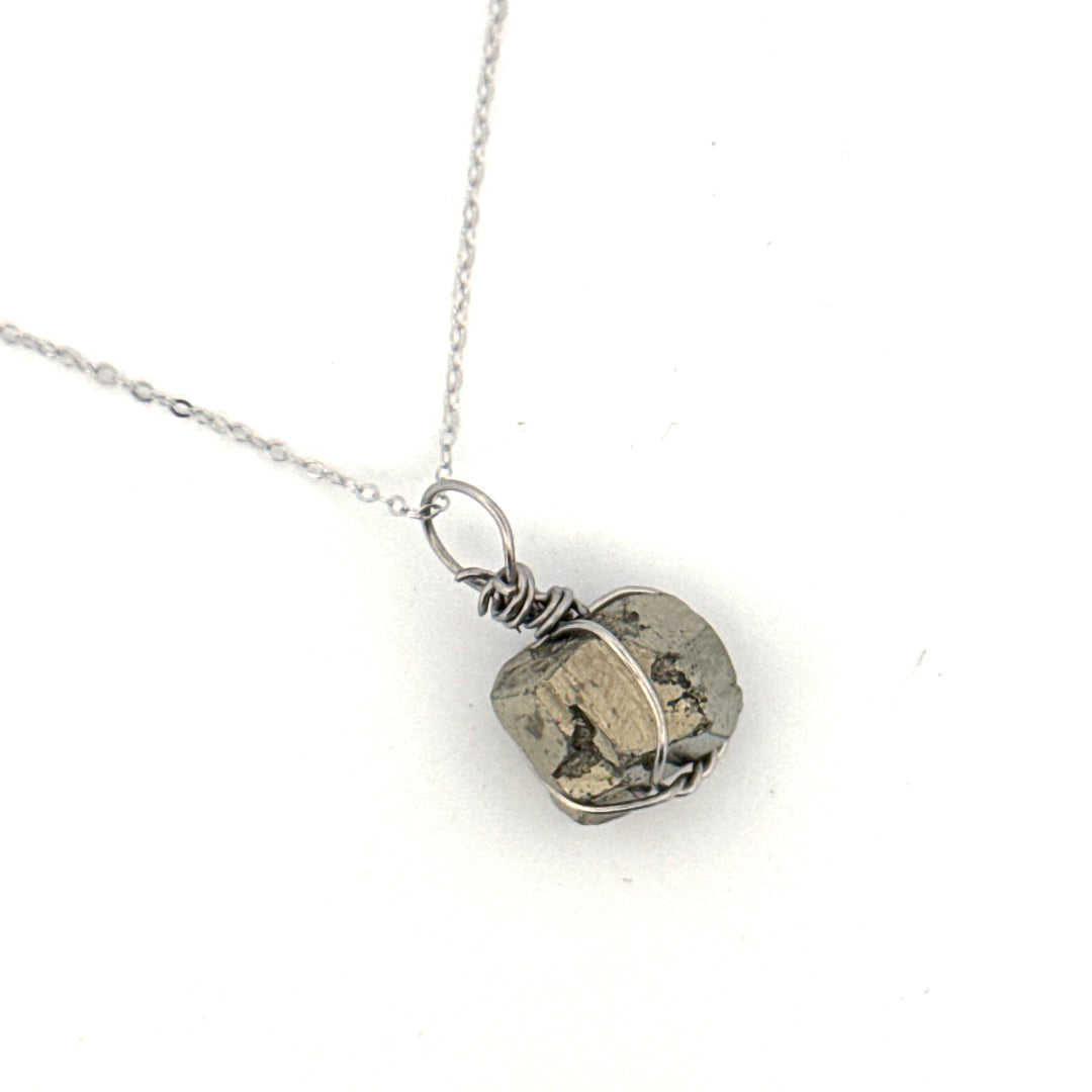 Pyrite Handmade Necklace on S925 Chain