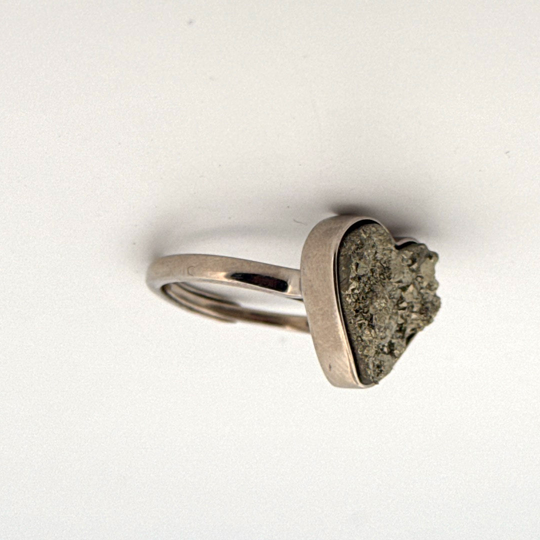 Pyrite S925 Adjustable Ring