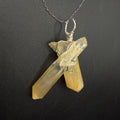 Columbian Mango Quartz S925 Handmade Necklace