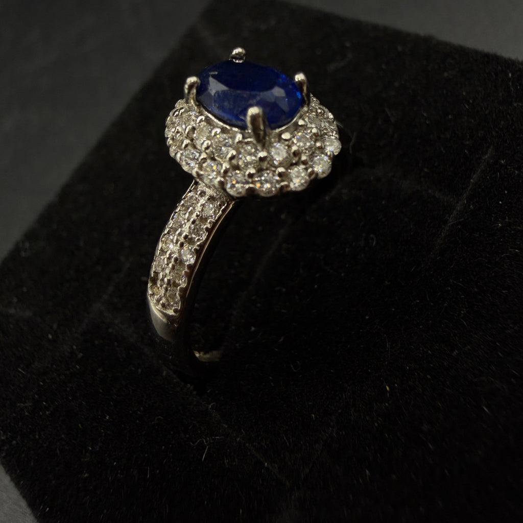 Sapphire S925 Certified Adjustable Ring