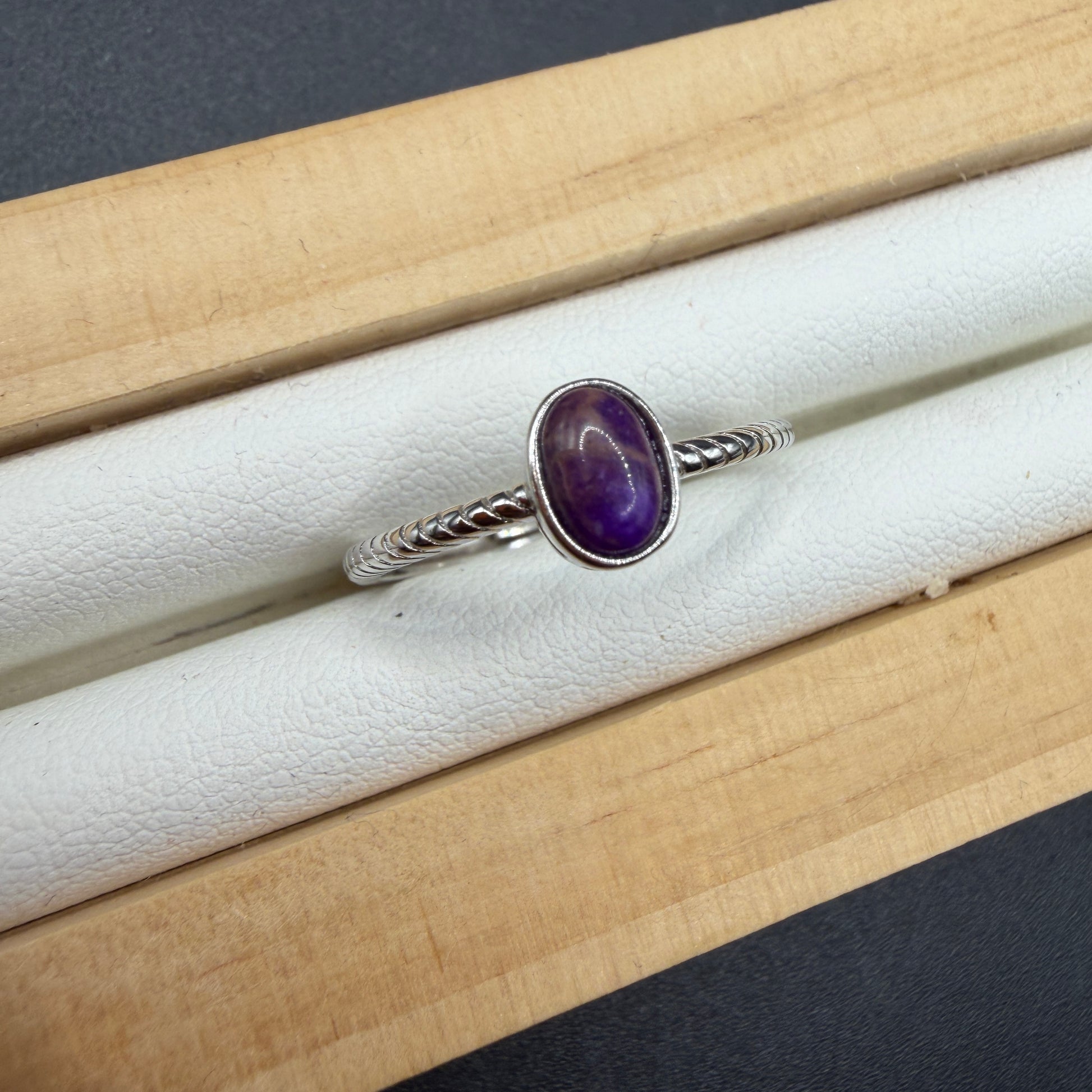 Sugilite S925 Adjustable Ring
