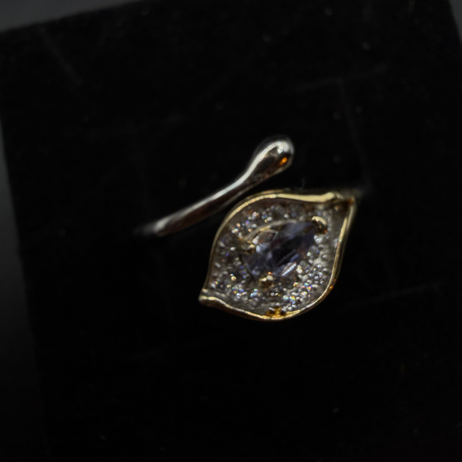 Tanzanite Snake S925 Adjustable Ring