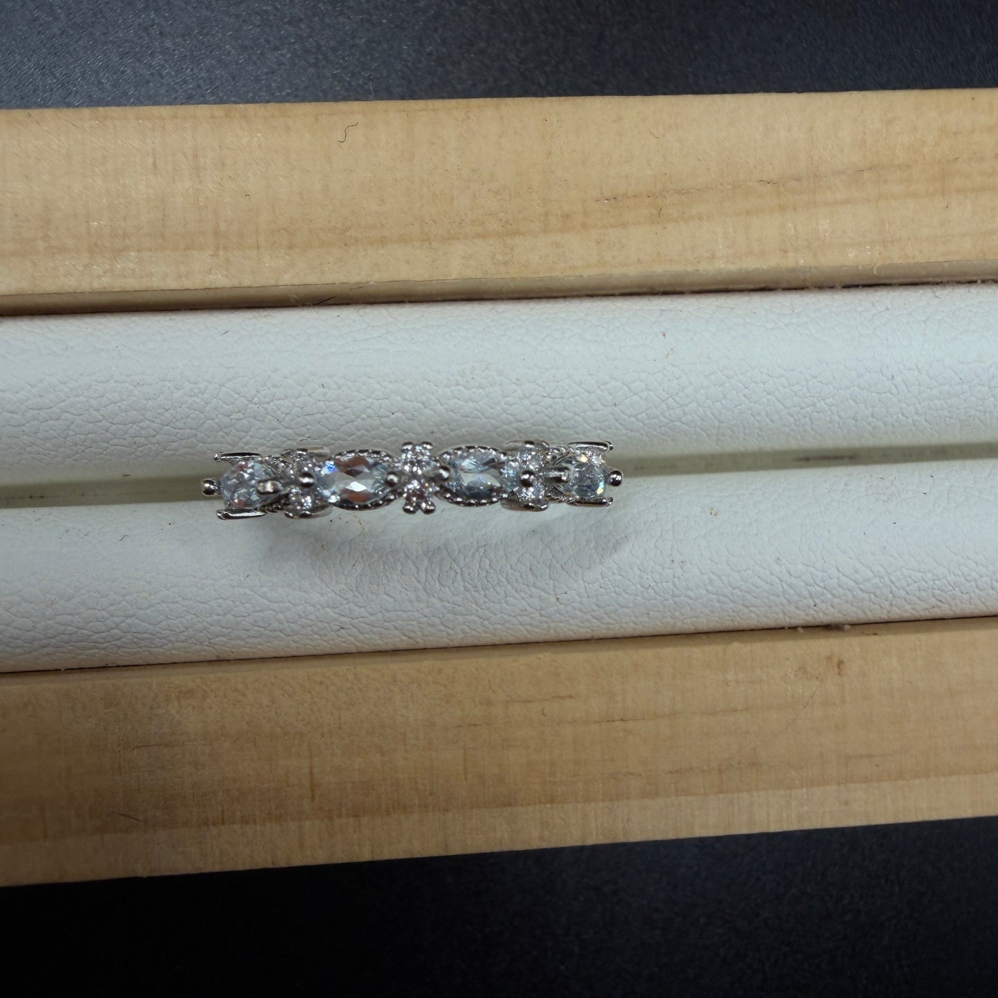 Aquamarine S925 Adjustable Ring