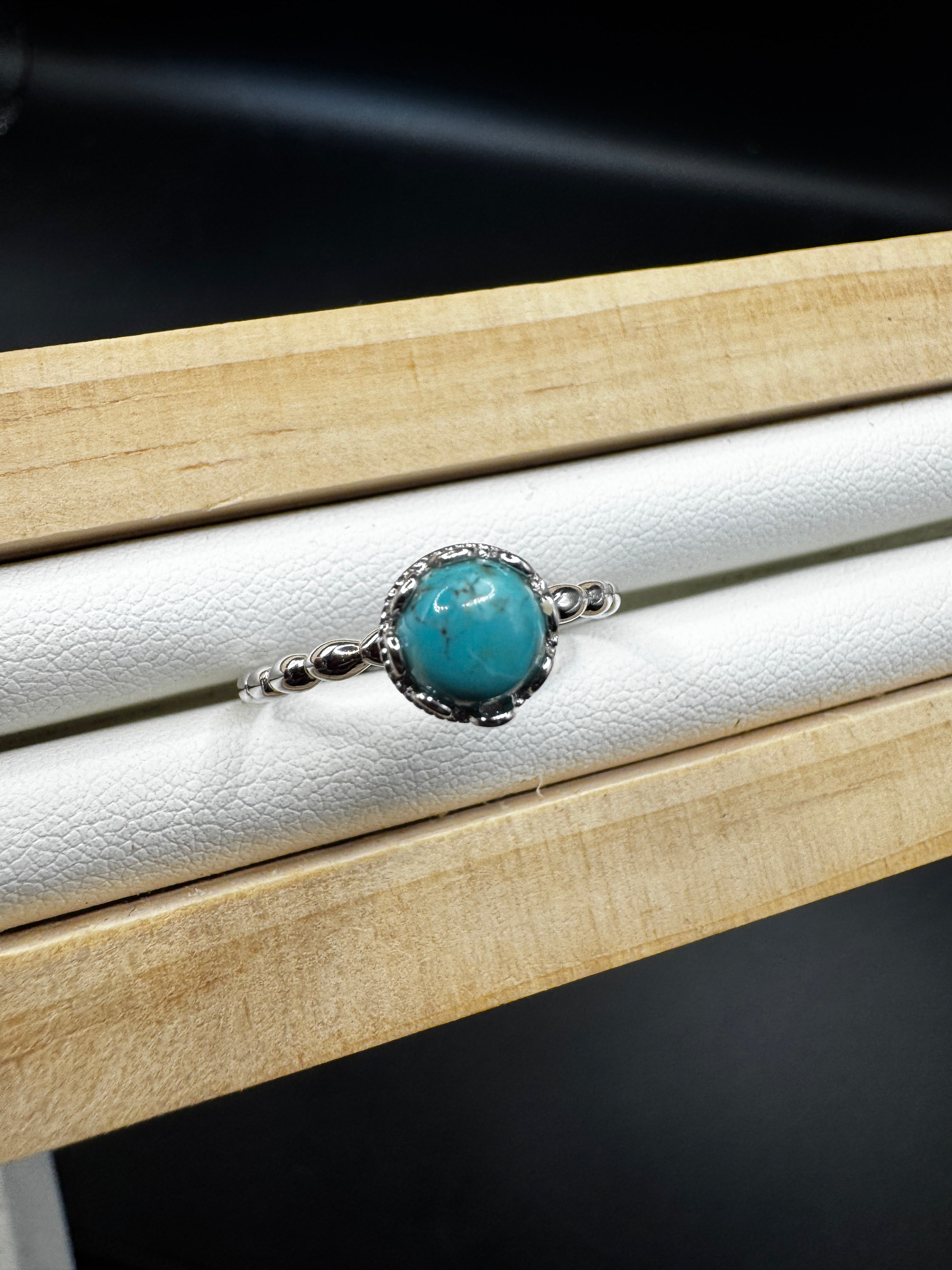 Turquoise S925 Adjustable Ring