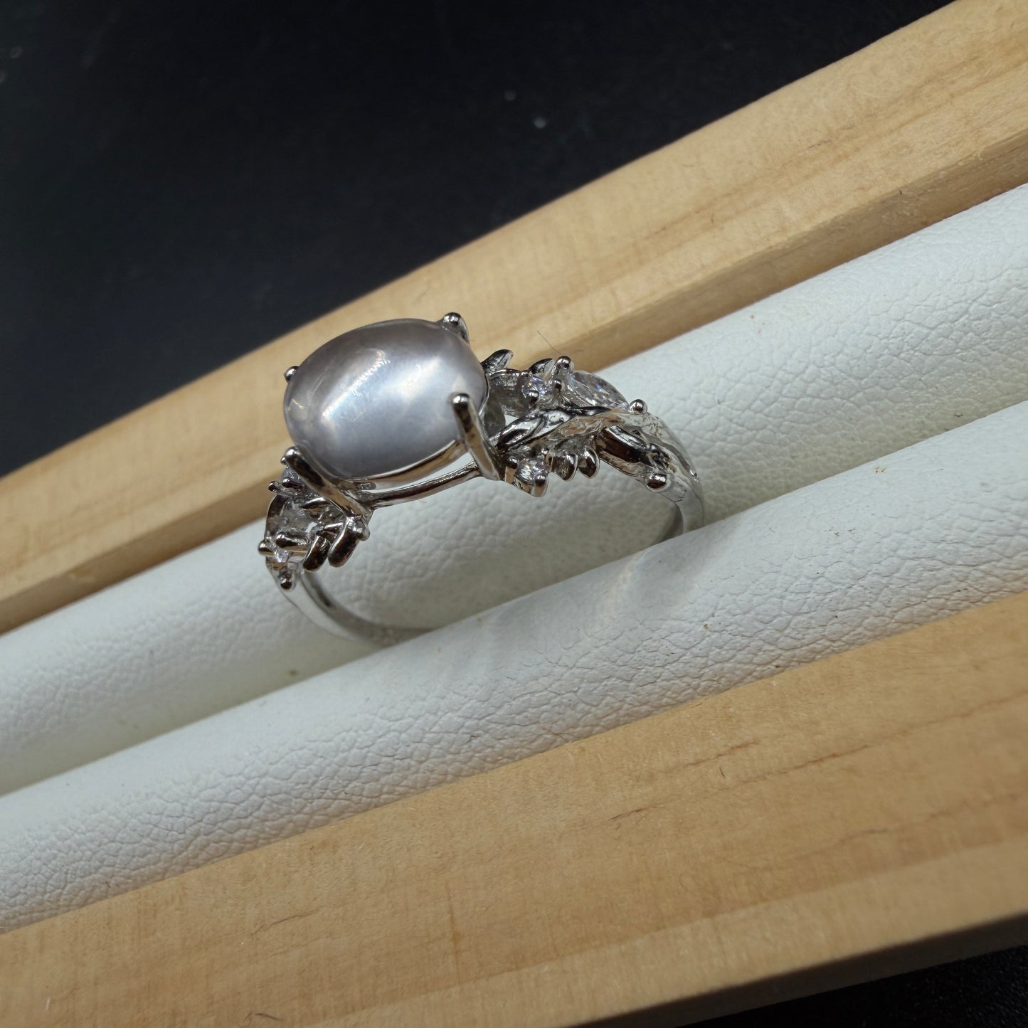Moonstone S925 Adjustable Ring