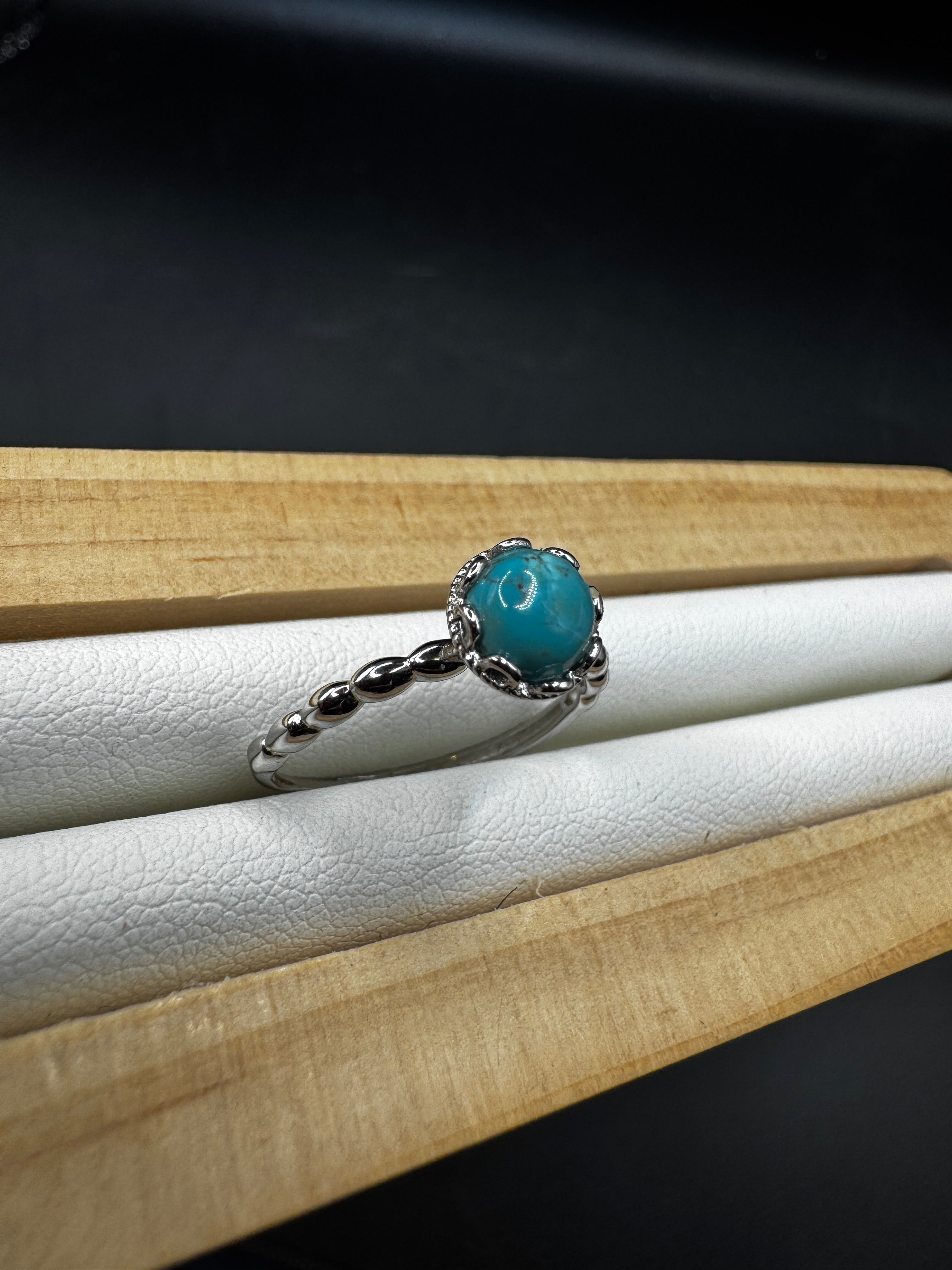 Turquoise S925 Adjustable Ring
